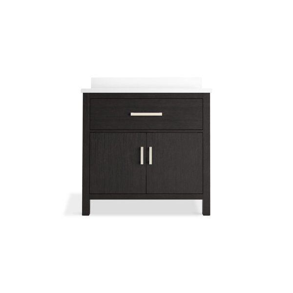 Kohler Kresla 36 In Bathroom Vanity Cabinet With Sink And Quartz Top